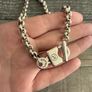 Padlock and Key Toggle Closure Chain Image 5