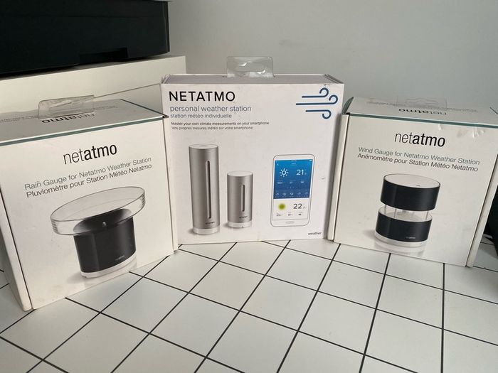 NEW!! Netatmo Smart Personal Weather Station, Rain Gauge and Wind Gauge