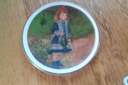 Bone China "A Girl with Watering Can" Plate for Sale
