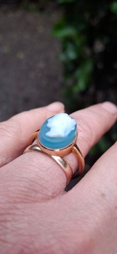 Antique 9ct Gold Cameo Ring