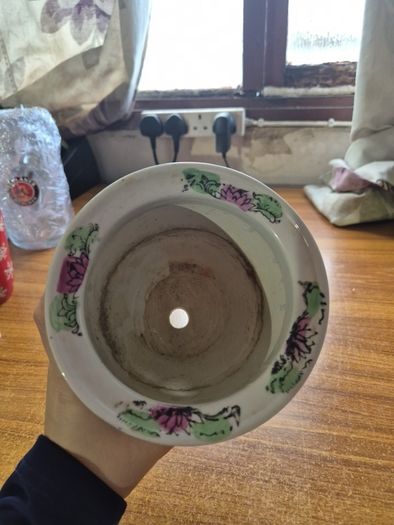 Colourful Vintage Chinoiserie Planter. Jardiniere.
