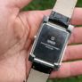 Mens QBOS Rectangular Shaped SS Watch with Black Straps Image 4