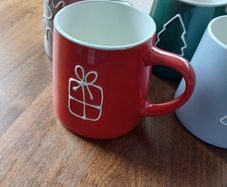 Belleek Living Christmas Doodles Mugs Set of 4