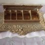 Vintage Large Art Nouveau  Brass Stamp Holder Image 5