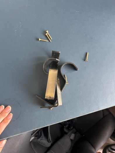 Curtain pole and brackets