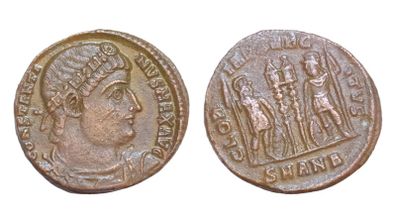 Constantinus I The Great 306-337 AE17mm 2,6g  Soldiers Military Standarts