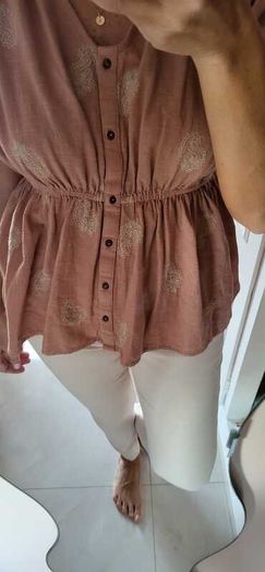 SLOWLOVE blush boho top Sz L (Fit 10-12UK) - 89 (New)