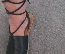 leather Strappy sandals