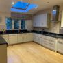 Entire kitchen Quartz work top solid wooden shaker style doors Image 2
