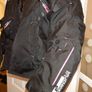 ladies black Girona motorbike jacket Image 2