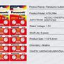 Panasonic LR44 A76 AG13 1.5V Alkaline Button Cell Batteries 10pcs Image 4