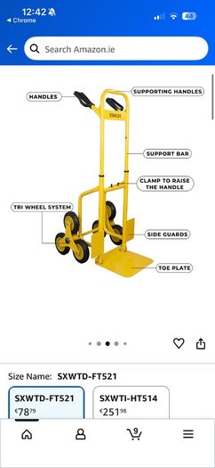 Foldable Stanley hand truck