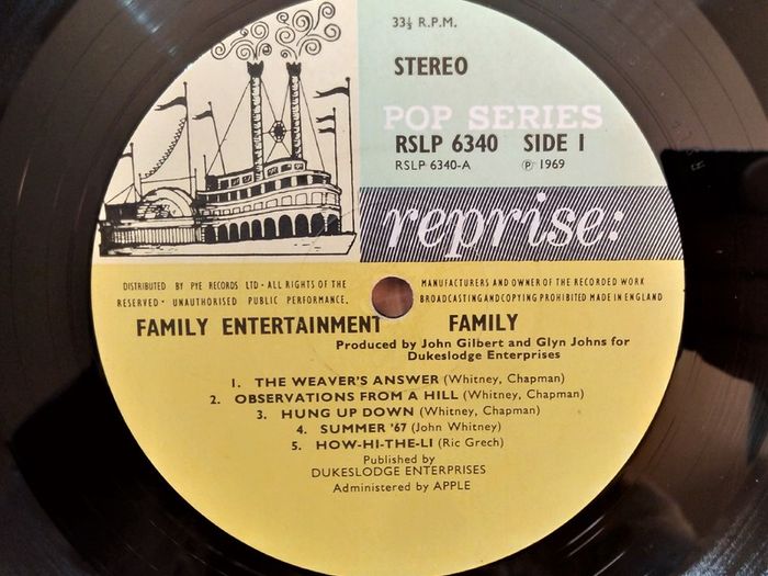1st.Press.Family''Family Entertainment''Lp.Reprise Rec.,Original P-1969.Ex.cond.