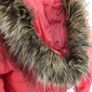 Bershka Pink Salmon Winter Jacket with Detachable hood Image 4