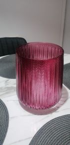 Lovely home decor /vase  in deep burgundy
