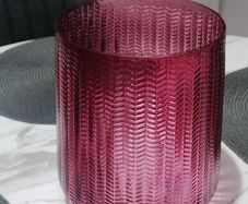 Lovely home decor /vase  in deep burgundy