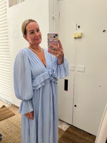 ruffle maxi dress