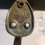 Large Victorian Brass Thumb Latch Lock and Door Furniture Image 6