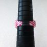 Pink White Lucite Ring Image 3
