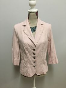 Pink Linen Blazer