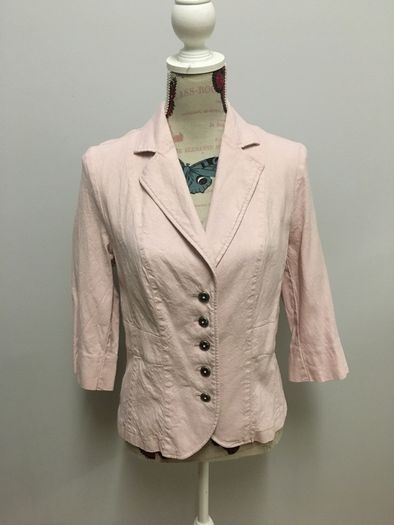Pink Linen Blazer