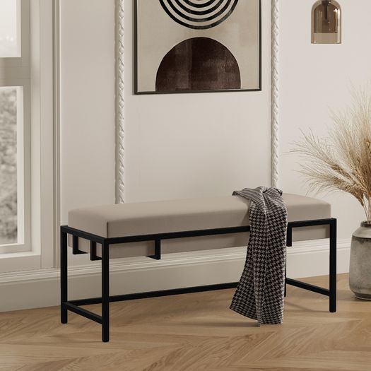 Lexi Modern Glam Upholstered Bench