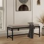 Lexi Modern Glam Upholstered Bench Image 8