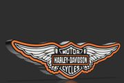 Harley Davidson Winged Lightbox