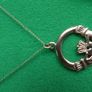 Vintage 9ct Gold 375 Claddagh Pendant on 19-Inch Chain Image 3