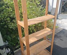 Wooden storage shelf x2