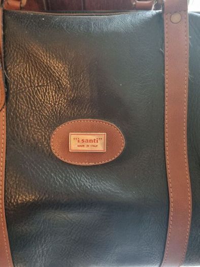 "i Santi" Italian leather travel bag