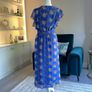 Ladies Blue Short Sleeve Floral Dress from Monsoon Image 10
