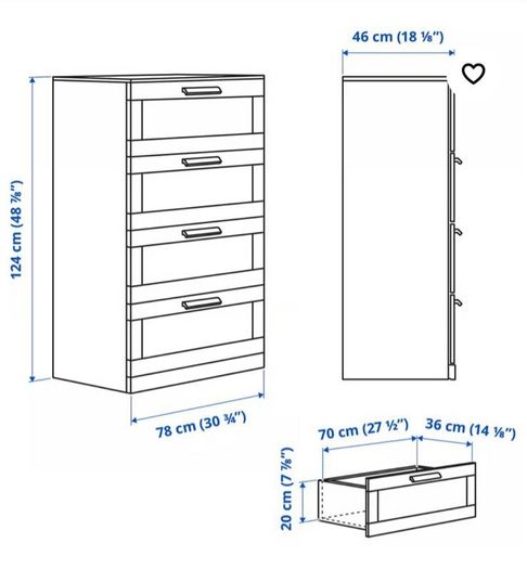 Ikea brimnes chest