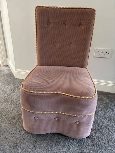 Plush child's high back chair