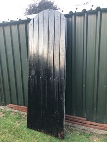 Timber steel gate