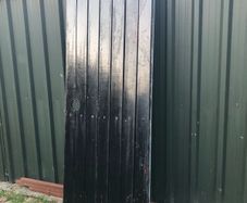 Timber steel gate