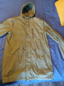 Superdry green parka mens size L
