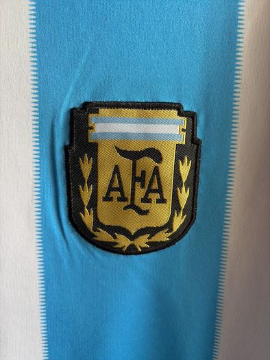 Argentina AFA Retro Football Shirt Blue White