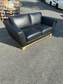 Leather 2 Seater Couch Sofa