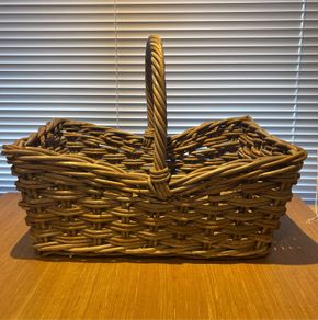 Large Vintage Woven Gathering Basket