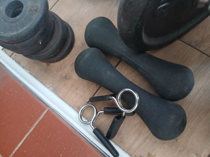 Various weight lifting equipment