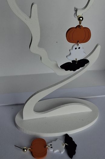 Spooky Trio Halloween Clay Earrings