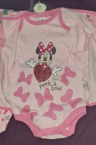 Minnie Mouse 4 Piece Set. 6-9 Months. New