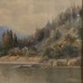 1911 Watercolour of Lake Verney - Signed Image 6