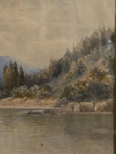 1911 Watercolour of Lake Verney - Signed