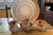 Nicholas Mosse Reduced Lavender creamer and sugar bowl set .