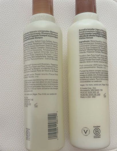 Aveda Rosemary Mint Purifying Shampoo 250ml & Weightless Conditioner 250ml