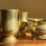 Victorian Vintage EPNS Brass Tea Set MUST GO SOON! Image 2