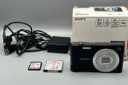 Sony DSC-W800 20.1MP Digital Camera Black - Boxed - Full Kit