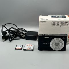 Sony DSC-W800 20.1MP Digital Camera Black - Boxed - Full Kit